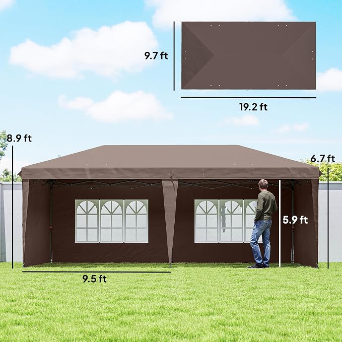 Outsunny 10' x 20' Pop Up Canopy Tent - Image 7