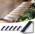 Grey Solar Step Light Outdoor Stair Lights, Deck Lights Outdoor Powered IP65 by JEJOT