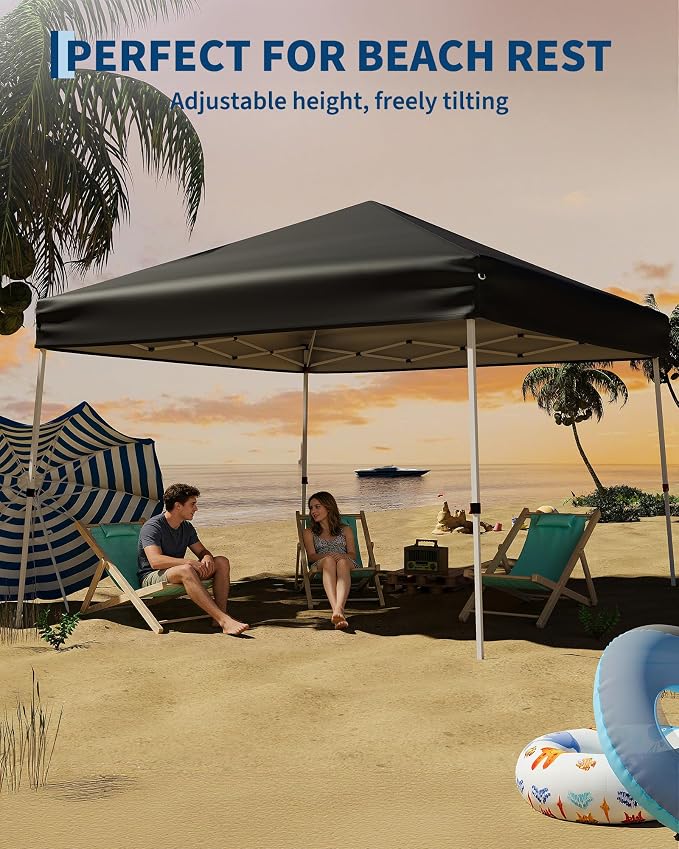Canopy Tent, GarveeLife 10X10 FT Pop Up Canopy Outdoor Instant Tent Slant Legs - Image 5