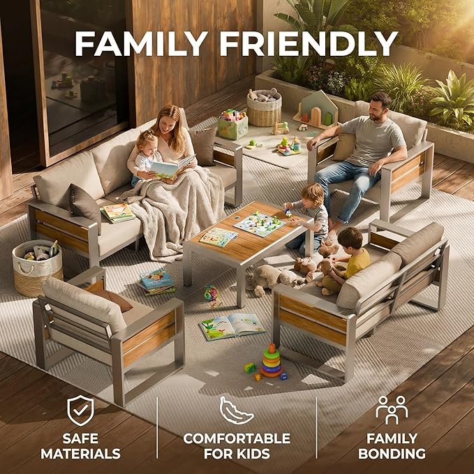 ZANDOR Outside Aluminum Lawn Furniture - Image 3