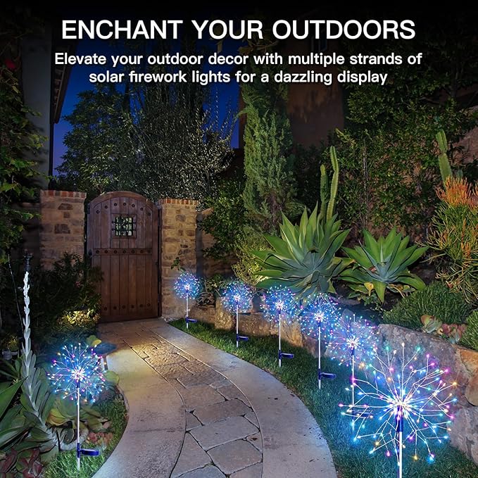 suddus Solar Garden Lights Outdoor Waterproof Decorative, Flowerbed Party - Image 2