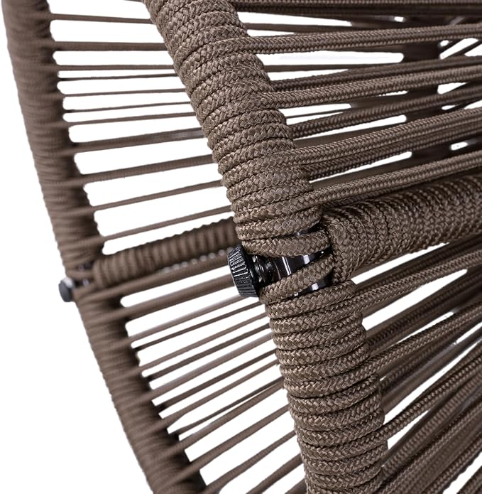 Scott Living Nara 18.9" Acacia Wood Outdoor Side Table, Metal Frame+Woven Rope - Image 9