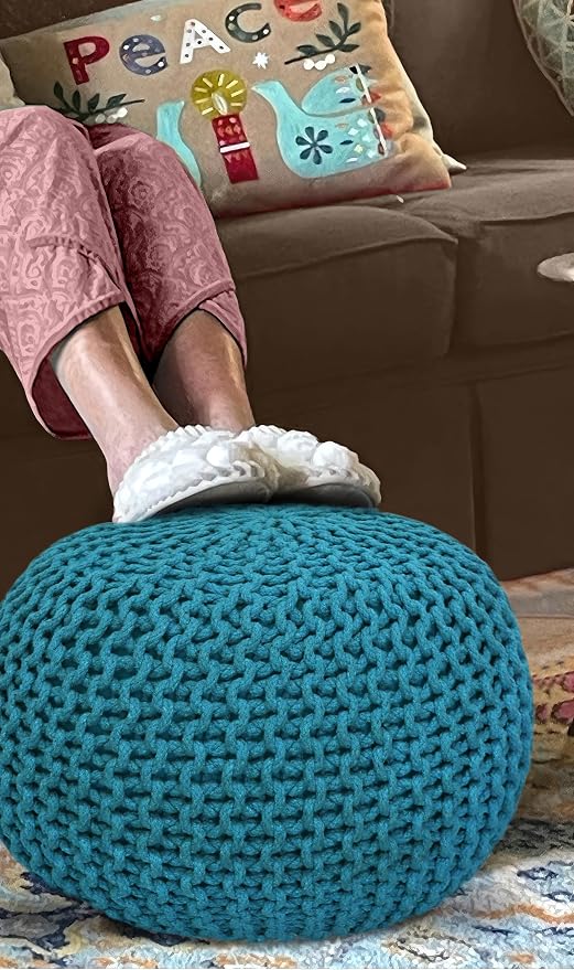 COTTON CRAFT Round Pouf - Image 6