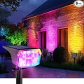 Solar Spot Lights Outdoor, 9 Lighting Modes RGB, Solar Lights Outdoor by AUDERWIN