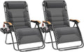 PHI VILLA XXL Oversized Padded Zero Gravity Chair Set of 2, Foldable Patio by PHIVILLAThepioneerofcomfortablehouseholdsupplies
