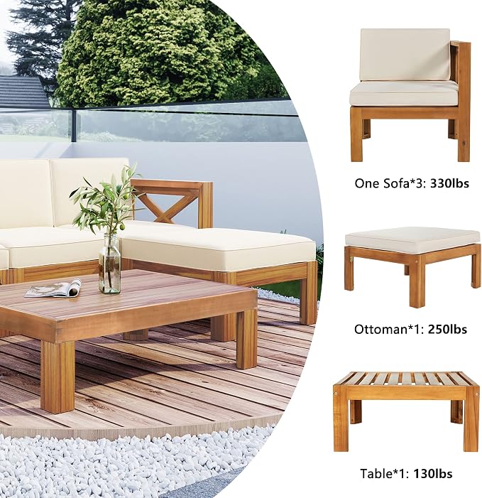 5-Piece Sectional Sofa Seating Group Set - Image 6