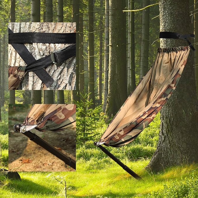 Camouflage Camping Chair Hunting Hammock Seat Hunting Hammock Chair Portable - Image 5