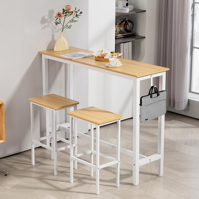 Finnhomy 52.7" Industrial Bar Table Set - Image 4