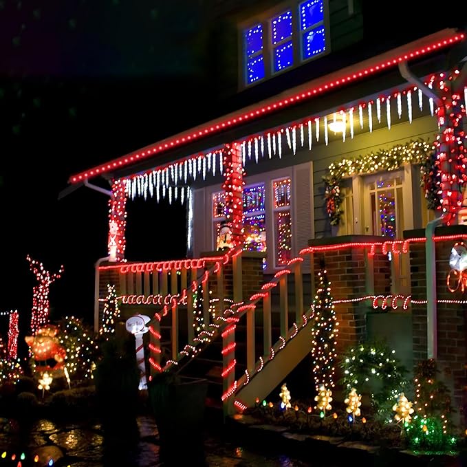 50ft LED Rope Lights Outdoor, 360 LED Connectable and Flexible Tube Lights - Image 5