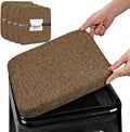 BUYUE Friendly Woven Fabric Magnetic Bar Stool Cushions Set of 4, Enhanced by BUYUE