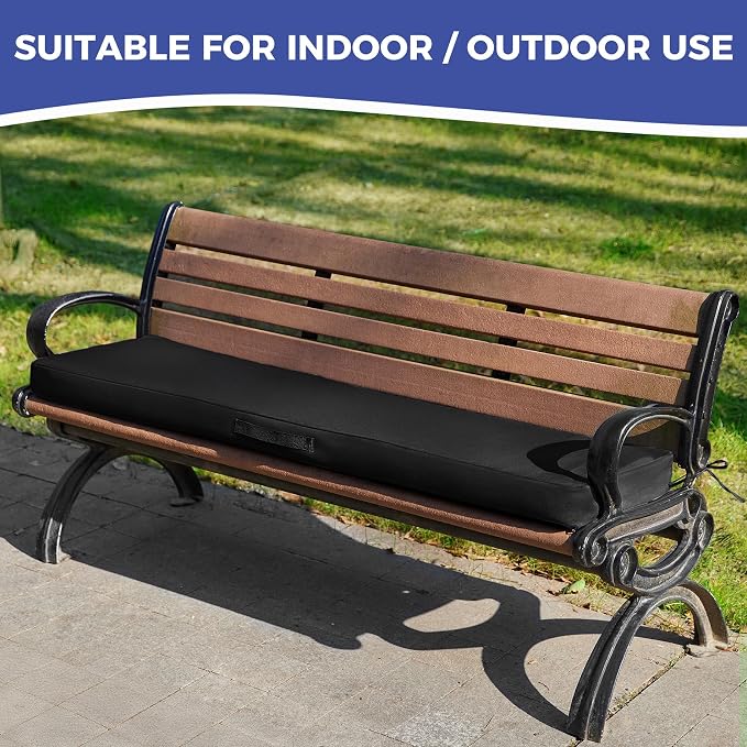 Outdoor Bench Cushions for Outdoor Furniture, Waterproof Bench Pillow, Fade - Image 7