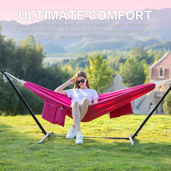 PNAEUT Double Hammocks with Stand - Image 2