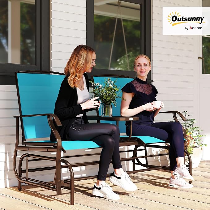 Outsunny Outdoor Glider Bench - Image 2