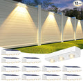 Solar Fence Lights Outdoor, Warm/Natural/Cool White, IP65 Waterproof, Fence by JOFIOS
