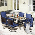 LEVELEVE 7 Piece Outdoor Patio Dining Set by Enjoyyourlife