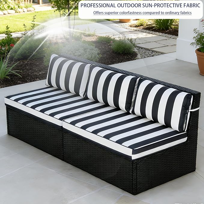 Outdoor Cushion Covers for Patio Furniture, Patio Cushion Covers Replacement - Image 3