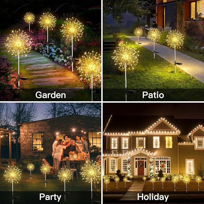 suddus Solar Garden Lights Outdoor Waterproof Decorative, Solar Fairy Lights - Image 6