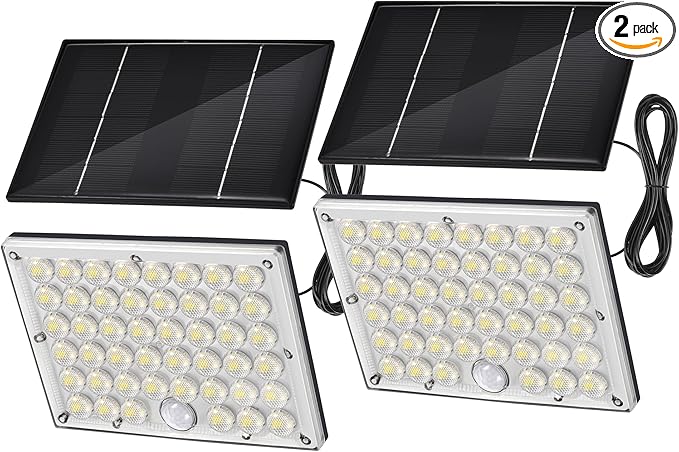 2pack 184 LED Solar Motion Lights Outdoor, Solar Wall Lights Outdoor Waterproof by Unknown