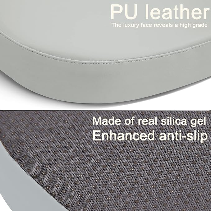 BUYUE Enhanced Anti-Slip Magnetic Bar Stool Cushion 1 Piece, Luxury PU Leather - Image 6