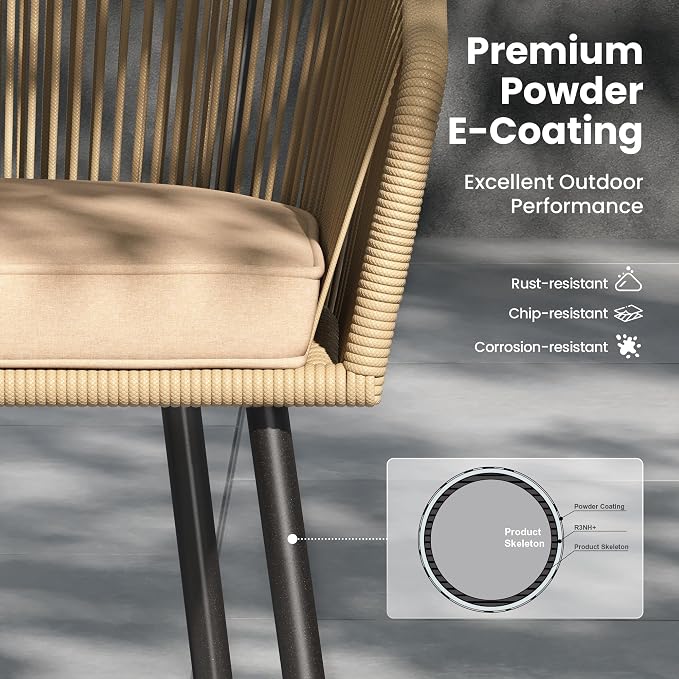 PHI VILLA 9 Pieces Outdoor Dining Set - Image 4