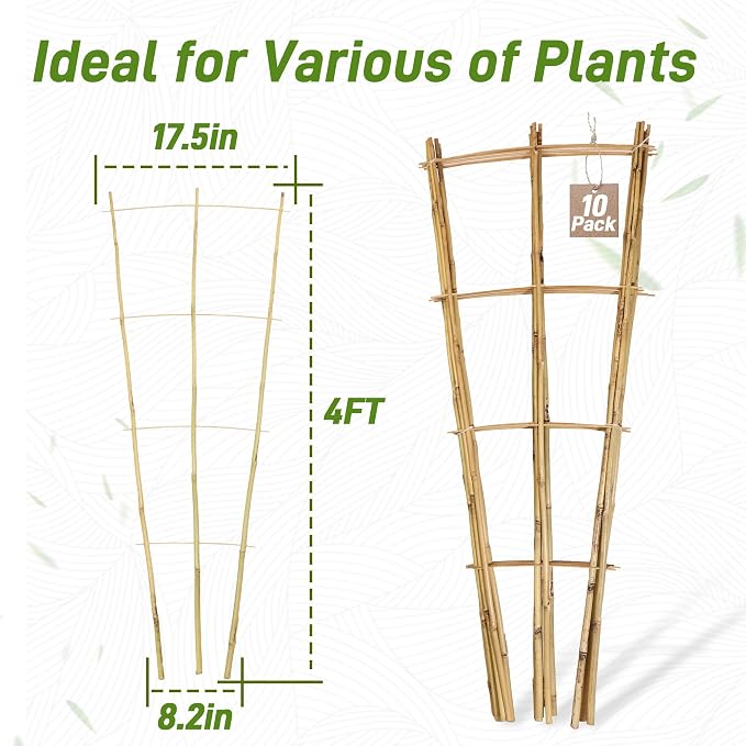 Avalution 10 Pack Bamboo Trellis - Image 6