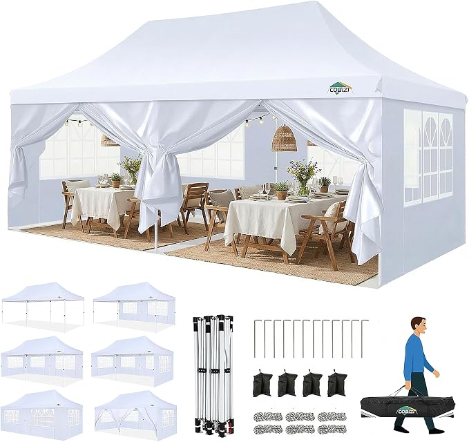 COBIZI Canopy 10x20 Pop Up Canopy Tent by COBIZI