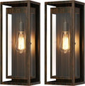 19" Outdoor Wall Lights, 2 Pack Large Size Antique Outdoor Sconce Lights by Slypadan