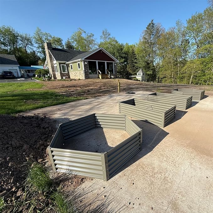 A ANLEOLIFE 16-Pack Deep Root Galvanized Raised Garden Beds Outdoor - Image 4