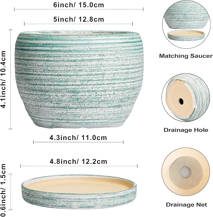 SQOWL Ceramic Plant Pots - Image 3
