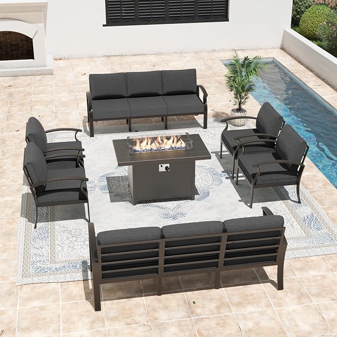 Metal Outdoor Patio Furniture Set - Image 9