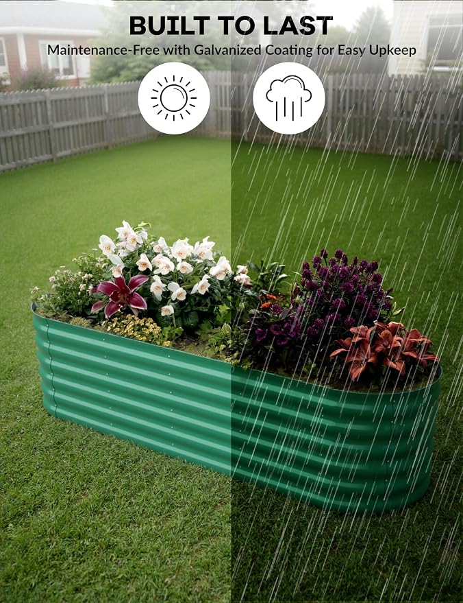 GarveeLife 2 Pcs Raised Garden Beds Outdoor 8x2x1.5 ft - Image 7