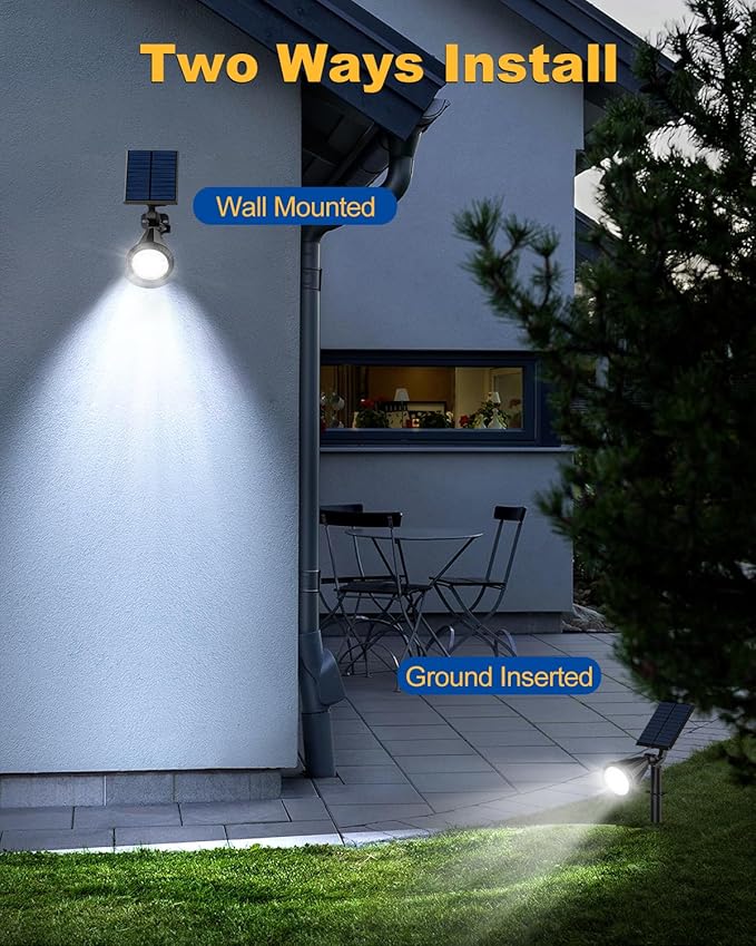 Solar Spot Lights Outdoor, 14 LED Outdoor Solar Lights - Image 6