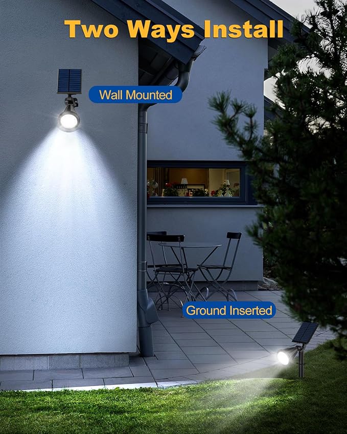 Solar Spot Lights Outdoor, 10 Pack Outdoor Solar Lights - Image 6