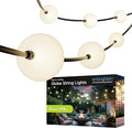 Enbrighten Globe Outdoor String Lights, 12 Large 4in Round Bulbs, 2700K Warm by Enbrighten