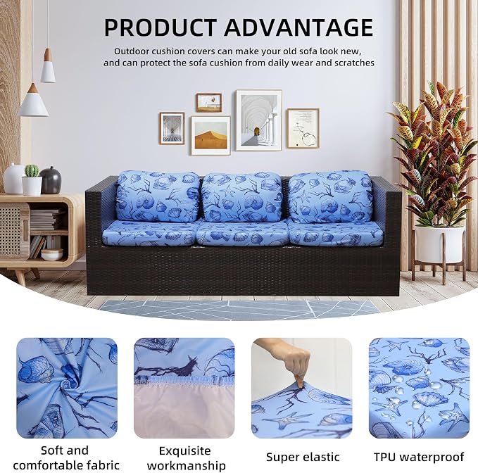 Outdoor Cushion Covers Set, Replacement - Image 3