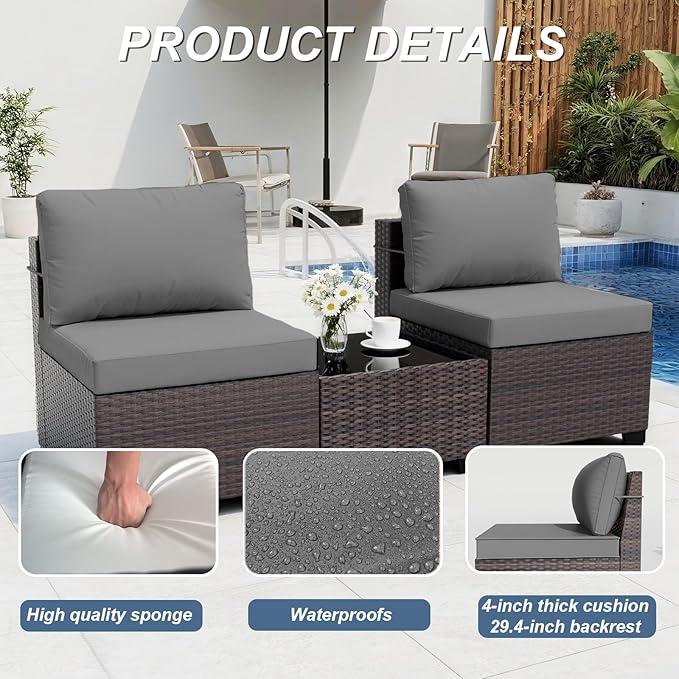 ALAULM Patio Furniture Set - Image 4