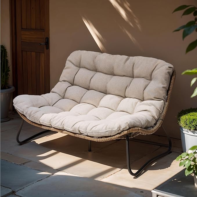 Crestlive Products Outdoor Loveseat, 2 Seater Outdoor Couch by CrestliveProducts