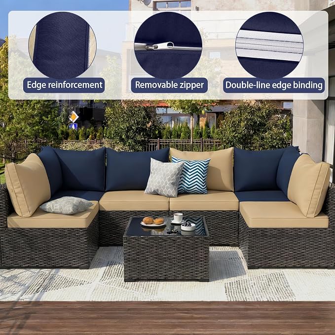 Outdoor Cushions Covers for Patio Furniture, Patio Cushion Covers Replacement - Image 4
