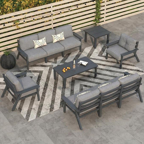 10 Piece Outdoor Patio Furniture Set, Outdoor Couch by PatioKingdom