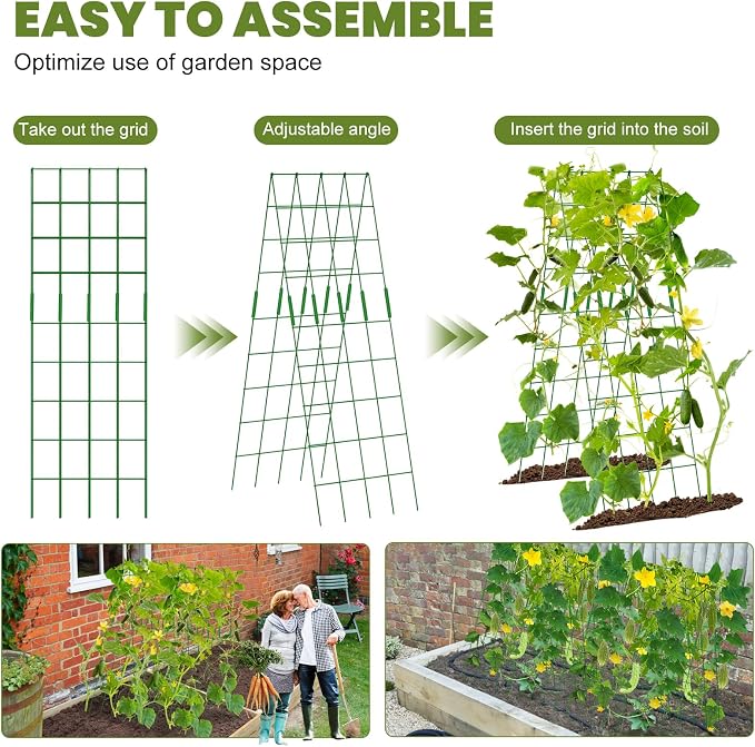 Cucumber Trellis 2 Pack, Twist Ties - Image 3