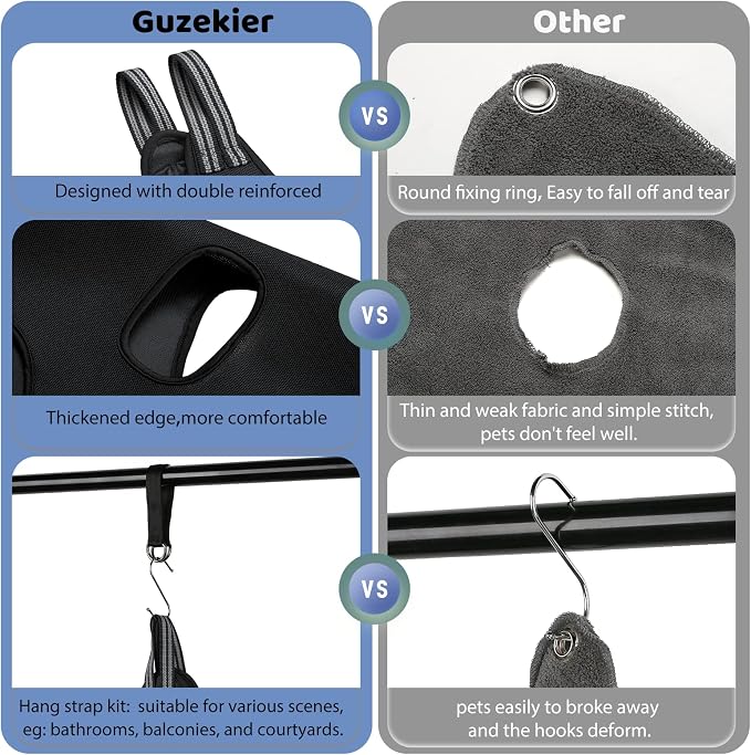 Guzekier Dog Grooming Hammock for Trim Nail, Dog Sling for Grooming, Dog - Image 5
