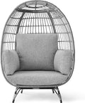 Best Choice Products Wicker Egg Chair, Oversized Indoor Outdoor Lounger by BestChoiceProducts