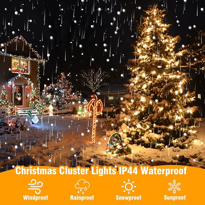 Connectable Christmas String Lights 66FT 200 LED 8 Modes - Image 3