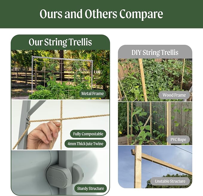 Vego Garden Metal Frame Tomato Trellis, Garden Trellis - Image 4