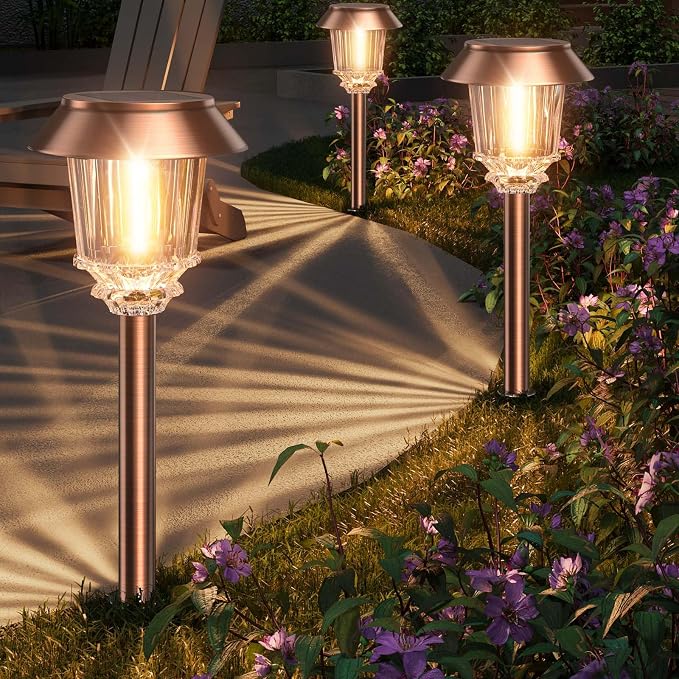 XMCOSY+ Solar Pathway Lights Outdoor - Image 2