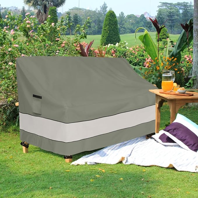 Outdoor Sofa Cover, Patio Loveseat Cover, 3-Seater Bench Cover, Waterproof - Image 8