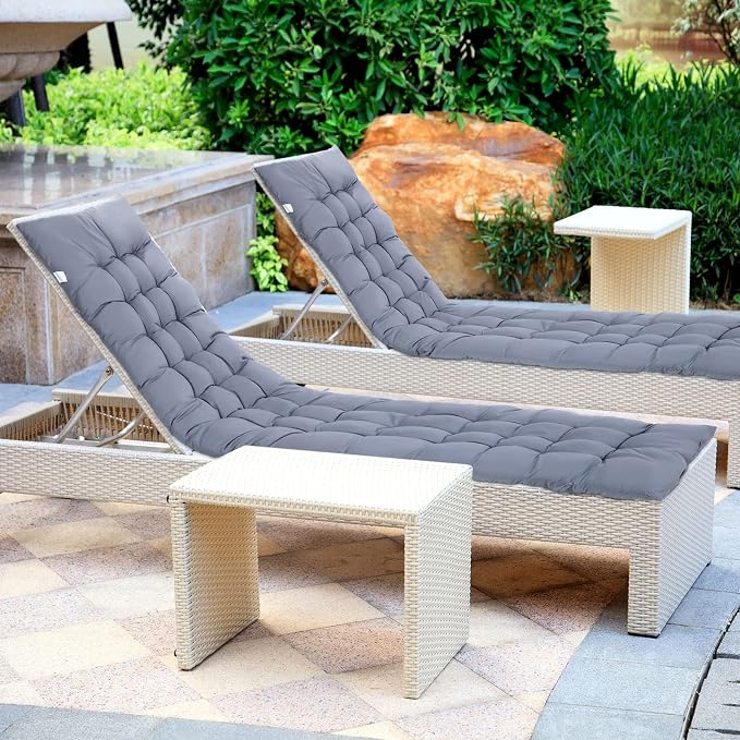 Bucherry 67 x 19 Inch Chaise Lounge Cushions Soft Lounge Chair Cushion Gravity - Image 7