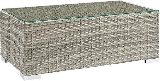Modway Repose 6 Piece Outdoor Patio Sectional Set in Light Gray Gray - Image 4