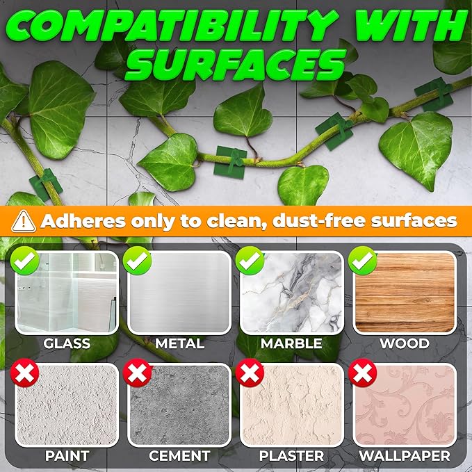 Plant Wall Clips for Climbing Plants 110 Pcs - Image 3