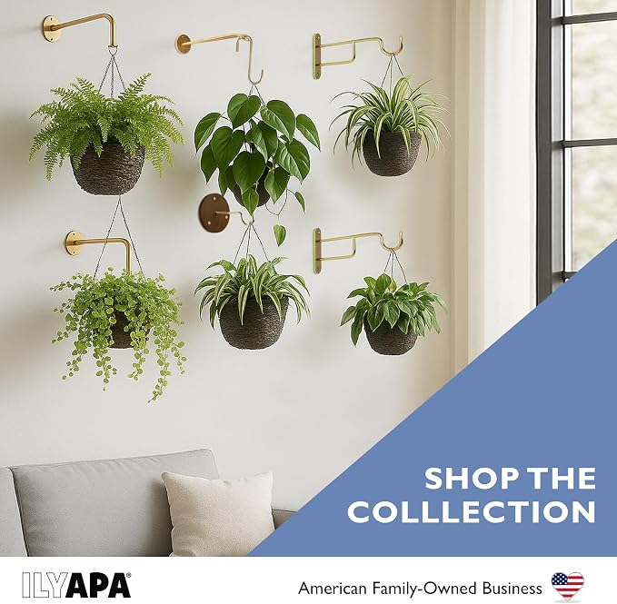 Ilyapa 3 Pack Metal Wall Plant Hangers - Image 7